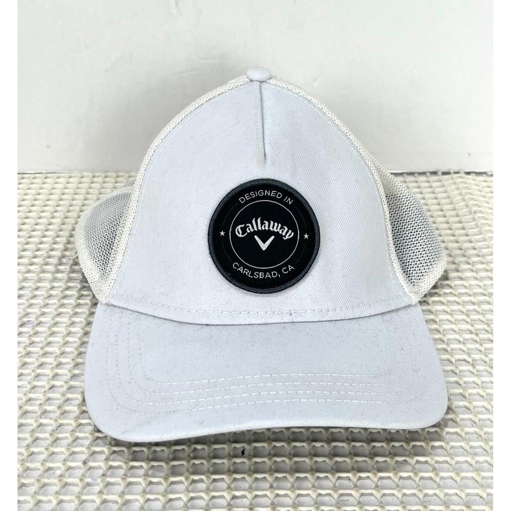 Callaway Golf Hat‎ White Trucker Style Snapback Cap